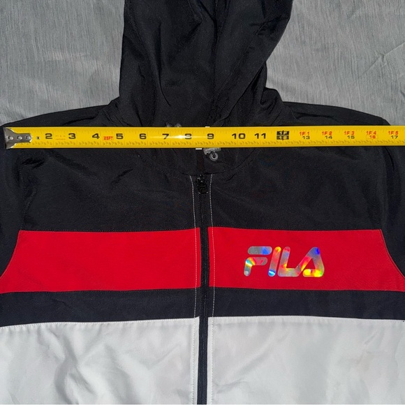 FILA Windbreaker  Color Block Hooded Full Zip Women's Lightweight Jacket Small - Picture 13 of 13